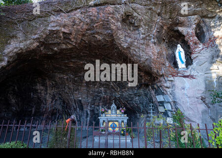 Lourdes Höhle Kishimoto, Katholische Kirche, St. Mary's Cathedral, Bunkyo-Ku, Tokio, Japan Stockfoto