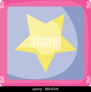 Bausteine Spielzeug Würfel Symbol Stock Vektor