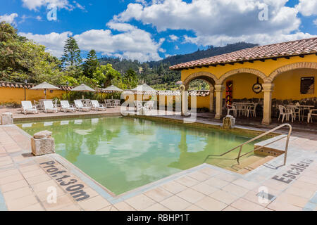 Paipa, Kolumbien - 14. Februar 2017: Hacienda Del Salitre Hotel von Paipa Boyaca in Kolumbien Südamerika Stockfoto