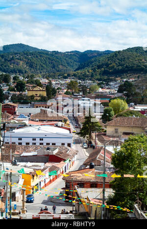 Stadtbild von San Cristóbal de las Casas, Chiapas, Mexiko Stockfoto