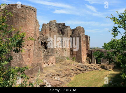 Goodrich Castle, Goodrich, Herefordshire, England, Großbritannien Stockfoto