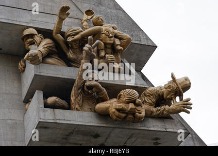 Die Michael Snow Skulptur "Publikum" auf der Außenseite des Rogers Centre (ex den Skydome), der Heimat der Blue Jays Baseball Team, Toronto Stockfoto