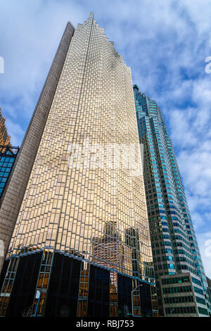 Die Royal Bank of Canada (RBC) Plaza South Tower auf der Front Street und Bay Street in Toronto, Kanada Stockfoto