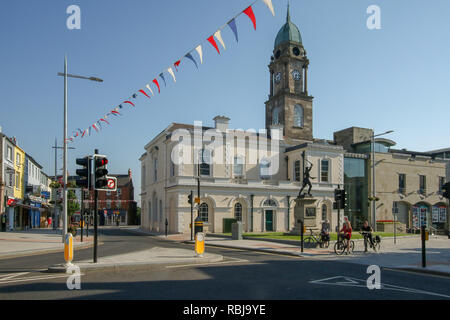 Irish Linen Zentrum und Lisburn Museum im Marktplatz, Lisburn, County Antrim, Nordirland. Stockfoto