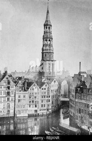 Die Kirche St. Katharina, Hamburg, Deutschland, um 1910 Stockfoto