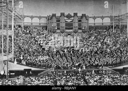 Die Händel-festspiele im Crystal Palace, London, ca. 1888 Stockfoto