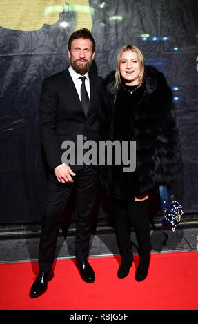 Simon Merrells und Alexandria Sands an der Gold Movie Awards 2019, auf der Regent Street Kino in Marylebone, London statt. Stockfoto