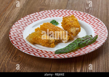 Teochew würzige Stir-Fried Stingray, gebratene Skate Stockfoto