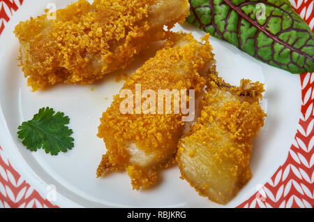 Teochew würzige Stir-Fried Stingray, gebratene Skate Stockfoto