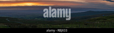 Blick über greenfell Heben von hartside Top auf der A686 zwischen Alston und Melmerby, Cumbria, England, Großbritannien Stockfoto
