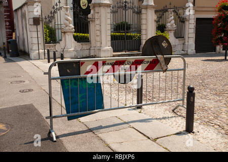 Juli 6, 2013. Italien Stadt Brescia. Alte europäische Stadt Brescia in der Lombardei im Sommer. Stockfoto