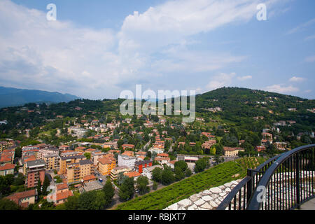 Juli 6, 2013. Italien Stadt Brescia. Alte europäische Stadt Brescia in der Lombardei im Sommer. Stockfoto