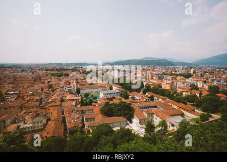 Juli 6, 2013. Italien Stadt Brescia. Alte europäische Stadt Brescia in der Lombardei im Sommer. Stockfoto