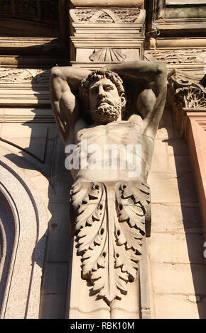 Architektonischen Details von Sheffield United Gas Light Company Bürogebäude in 1874 Stockfoto