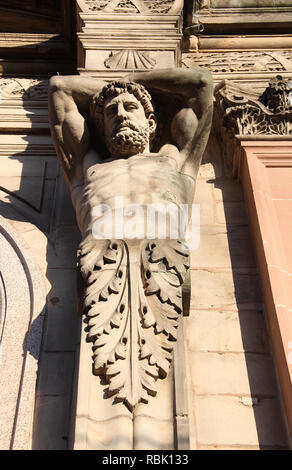 Architektonischen Details von Sheffield United Gas Light Company Bürogebäude in 1874 Stockfoto