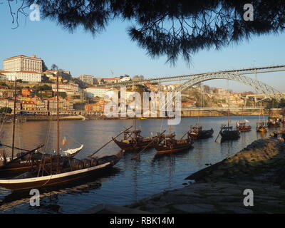 Louis I Brücke - Porto Stockfoto