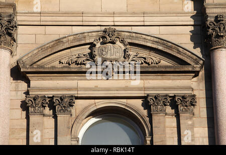 Architektonischen Details von Sheffield United Gas Light Company Bürogebäude in 1874 Stockfoto