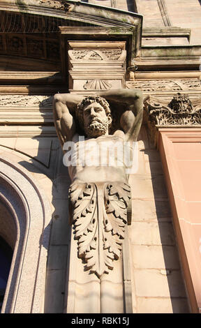 Architektonischen Details von Sheffield United Gas Light Company Bürogebäude in 1874 Stockfoto