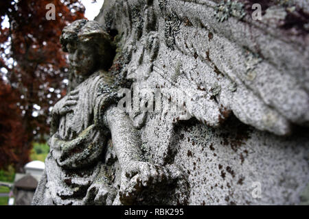 Engel Grabstein Stockfoto