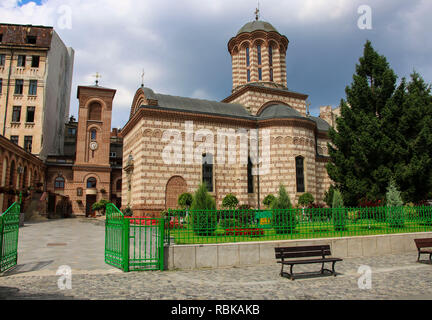 St. Anton Kirche Altstadt Hofkirche - Residenz der Fürsten der Walachei Curtea Veche, Bukarest, Rumänien Stockfoto