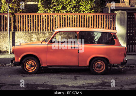 Trabant Auto Stockfoto