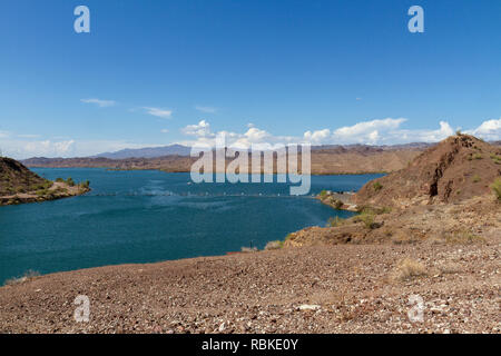 Teil des Lake Havasu, Bill Williams River National Wildlife Refuge, California, United States. Stockfoto