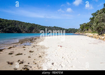 Strand von Pambula Flussmündung, New South Wales, Australien Stockfoto