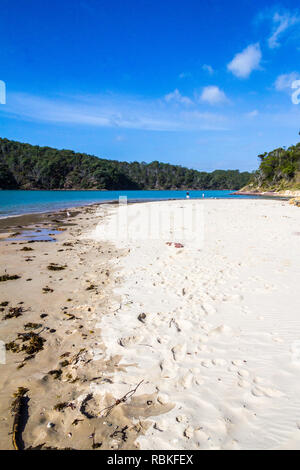 Strand von Pambula Flussmündung, New South Wales, Australien Stockfoto