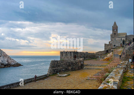 Kirche St. Peter in Portovenere Stockfoto