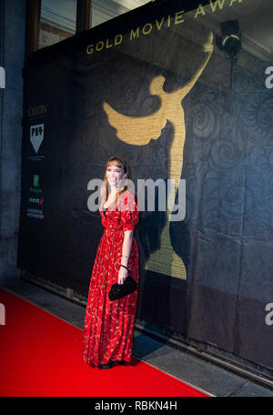 London, Großbritannien. 10. Jan 2019. Tamzin Merchant besucht die 2019 'Gold Film Awards" in der Regent Street Kino am 10. Januar 2019 in London, England Credit: Gary Mitchell, GMP-Media/Alamy leben Nachrichten Stockfoto