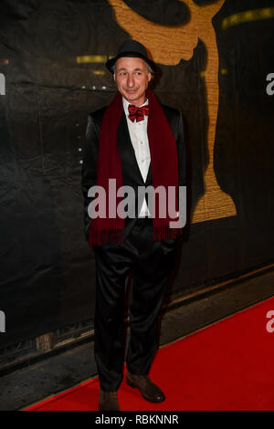 London, Großbritannien. 10. Jan 2019. Alessandro Negrini besucht Arrivers am Gold Film Awards auf der Regent Street Kino am 10. Januar 2019, London, UK. Bild Capital/Alamy leben Nachrichten Stockfoto