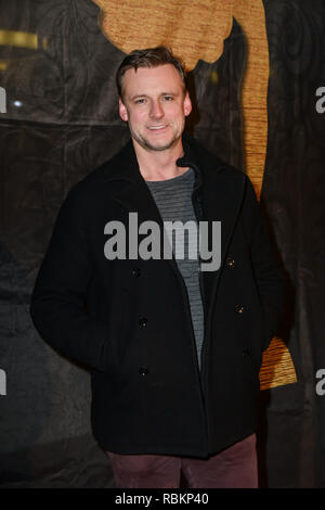 London, Großbritannien. 10. Jan 2019. Callum Blue Arrivers am Gold Film Awards auf der Regent Street Kino am 10. Januar 2019, London, UK. Bild Capital/Alamy leben Nachrichten Stockfoto