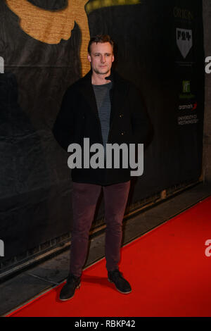 London, Großbritannien. 10. Jan 2019. Callum Blue Arrivers am Gold Film Awards auf der Regent Street Kino am 10. Januar 2019, London, UK. Bild Capital/Alamy leben Nachrichten Stockfoto