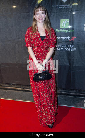 London, Großbritannien. 10 Jan, 2019. Tamzin Merchant besucht die 2019 Gold Film Awards auf der Regent Street Kino, in London, England. Credit: Gary Mitchell/SOPA Images/ZUMA Draht/Alamy leben Nachrichten Stockfoto