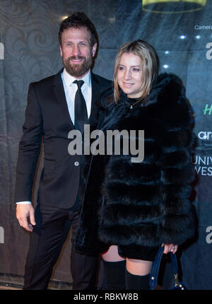 London, Großbritannien. 10. Jan 2019. Simon Merrells und Alexandria Sands an der 2019 "Gold Film Awards" in der Regent Street Kino am 10. Januar 2019 in London, England Credit: Gary Mitchell, GMP-Media/Alamy leben Nachrichten Stockfoto