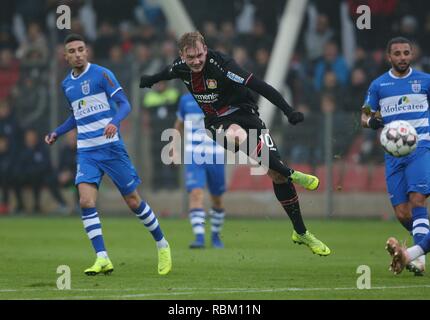 Leverkusen, Deutschland. 11 Jan, 2019. firo: 11.01.2019, Fußball, 1.Bundesliga, Saison 2018/2019, Freundschaftsspiel, Bayer 04 Leverkusen - PEC Zwolle Julian BRANDT, Leverkusen | Verwendung der weltweiten Kredit: dpa/Alamy leben Nachrichten Stockfoto