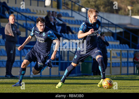 ALBUFEIRA, Algarve, Stadion Estadio da Nora, 11-01-2019, Vitesse - Livingston freundlich, Fußball, niederländischen Eredivisie Saison 2018 - 2019. Stockfoto