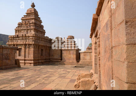 Bhutanatha Tempel, Badami, Bagalkot, Karnataka, Indien, Asien Stockfoto