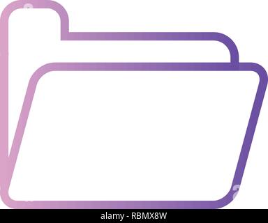 Vektor Symbol Ordner Stock Vektor