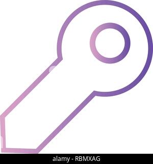 Vektor-Schlüssel-Symbol Stock Vektor