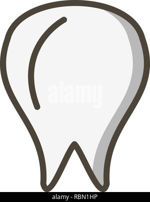 Vektor Zahn Symbol Stock Vektor