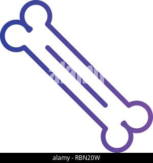 Vektor Knochen Symbol Stock Vektor