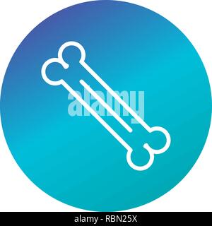 Vektor Knochen Symbol Stock Vektor