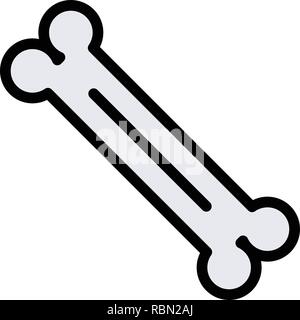 Vektor Knochen Symbol Stock Vektor