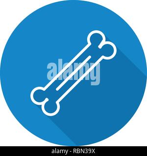 Vektor Knochen Symbol Stock Vektor