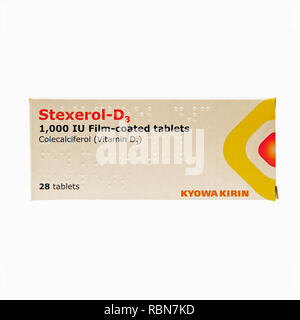 Stexerol D3 Vitamin Tabletten Stockfoto