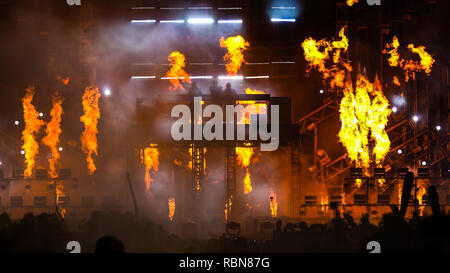 Dj superband Swedish house Mafia wieder zum ersten Mal seit fünf Jahren bei ultra Music Festival in Miami Stockfoto