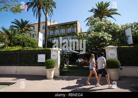 Dior Des Lices, Saint-Tropez Küstenstadt an der französischen Riviera, in der Region Provence-Alpes-Côte d'Azur im Südosten Frankreich, Europa Stockfoto
