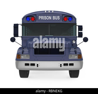 Gefangener Verkehrsmittel Bus isoliert Stockfoto