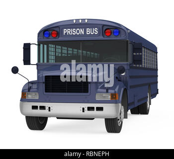 Gefangener Verkehrsmittel Bus isoliert Stockfoto